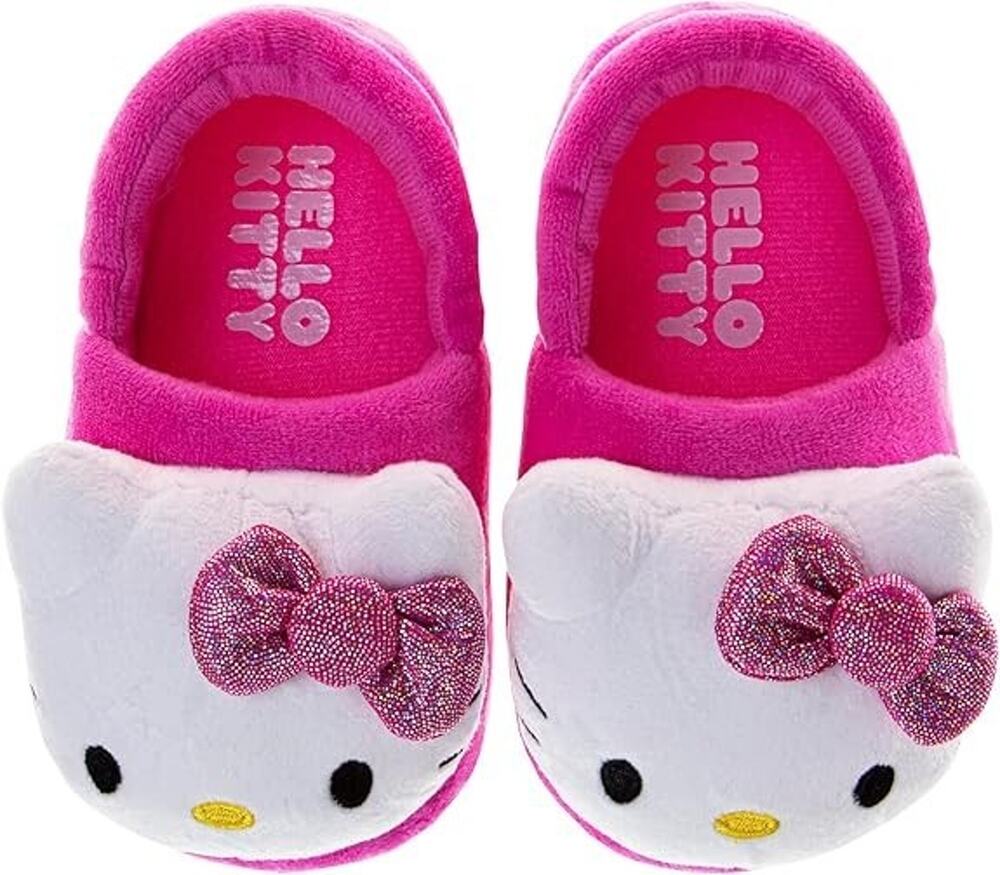 Hello Kitty 3D Scrunch Slippers – Toddler Size 11/12 – Brand New